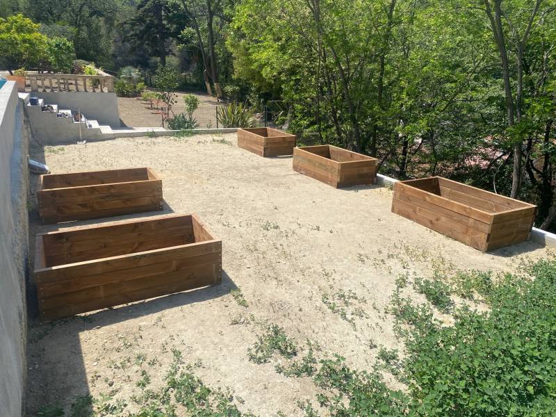 Création de bacs en bois pour potager à Nice